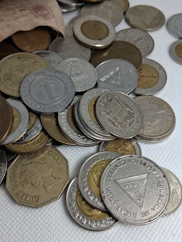 foreign coin lot World Traveler Shillings Centavos Bills - Picture 12 of 13