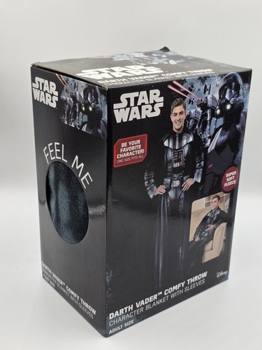 NOS 2017 Disney Star Wars Darth Vader Taglia Adulto Comoda Coperta da Lancio con Braccia
