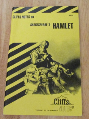 Cliffs Notes on SHAKESPEARE'S HAMLET - 1998 - EUC!
