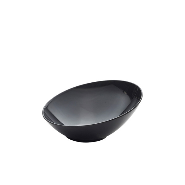 Black Melamine Slanted Buffet Bowl Restaurant Events Hotels 30 x 29 x 13cm