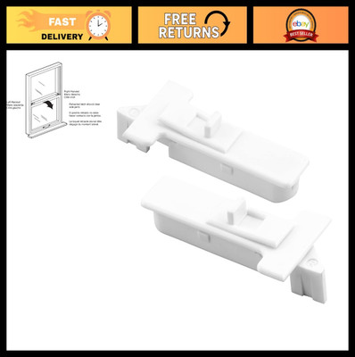 Window Tilt Latch Pair for Silverline Windows - White, Left & Right Hand, Easy I