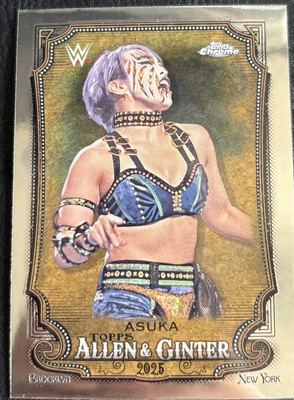 WWE Topps Chrome 2025 Allen & Ginter ASUKA Trading Card, Top 