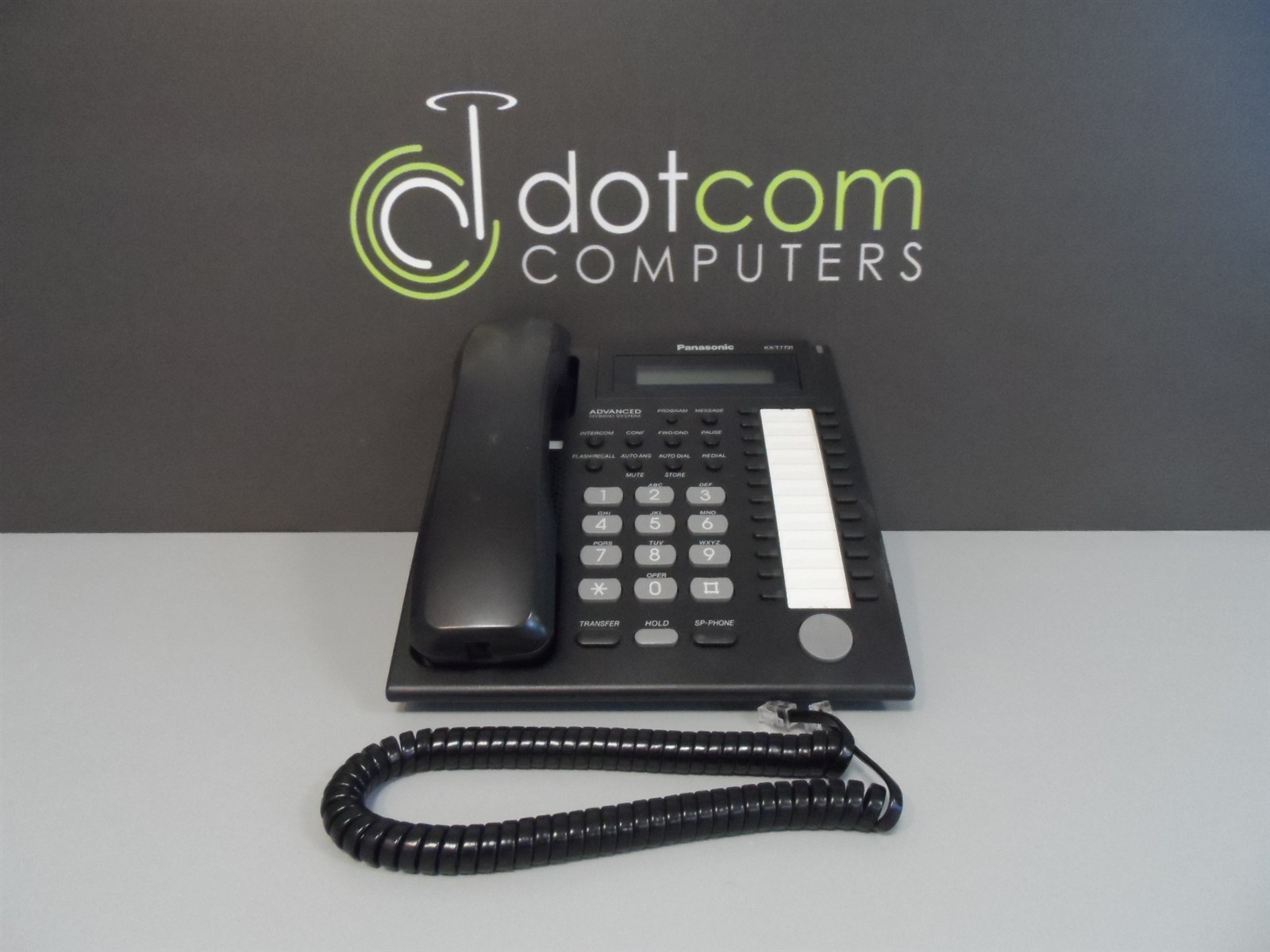 Panasonic KX-T7731 Digital Black Back Lit LCD Hybrid System Corded phone 7731