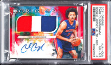 2021 Panini Origins Red Cade Cunningham ROOKIE PATCH AUTO /49 PSA 8 NM-MT Pop 2