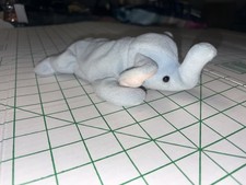 Peanut the Elephant Light Blue 3rd / 2nd GEN - TBB AUTH Rare Ty beanie babies 