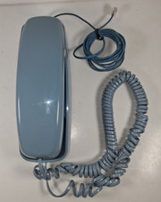 Vintage Phone AT T Trimline 230 Telephone Light Blue Push Button