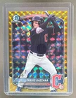 Travis Bazzana 2025 Bowman Draft #BDC-49 Gold Geometric Refractor Chrome /50