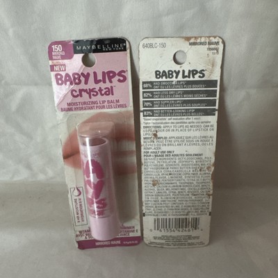 2x Maybelline Baby lips Crystal Lip Balm #150 Mirrored Mauve Discontinued DamBox