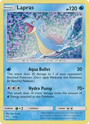 Pokemon McDonald's Promos 2019 Lapras - 5/12 005/012 Promo Holofoil