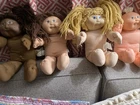 Vintage 1982 Cabbage Patch Kids Dolls Lot Of 4 Coleco Signed Xavier Roberts