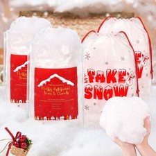 Christmas Fake Snow Decor 1040g/36.7oz Fluffy Artificial Snow for DIY Mantle ...