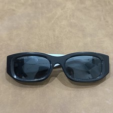 CHANEL CH5525 Rectangle Sunglasses Black White/Gray Lens