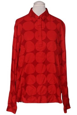UNIQLO x MARIMEKKO Bluse Damen Oberteil Hemd Hemdbluse Gr. XS Rot #vm2klke