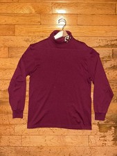 Vintage 90s Boston College BC Eagles Mock Neck Turtleneck Made in USA Medium