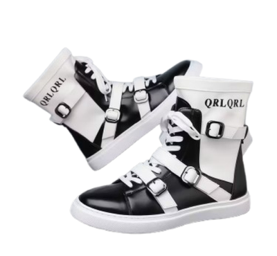 QRLQRL Mens Hightop Motorcycle Sneaker Tennis Shoe 48 (US 14  display picture 1