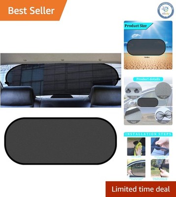 Compact Foldable Car Rear Window Sunshade - Easy Installation - 39 x19 