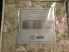 Simply shabby chic beige/green/pink floral pattern two piece Twin duvet set new — photo 2