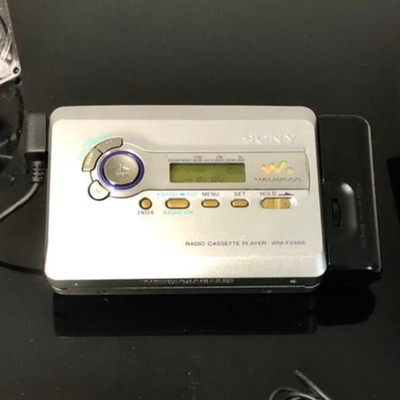 Sony Walkman WM-FX888 Cassette Player Silver Tested Excellent