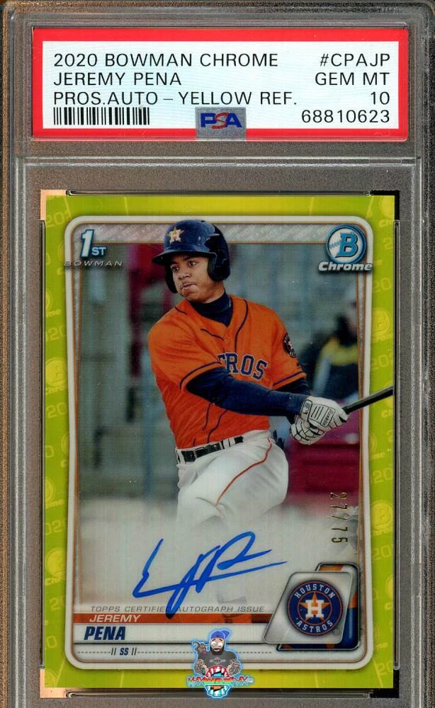 2020 Bowman - Jeremy Pena #CPA-JP for sale | eBay