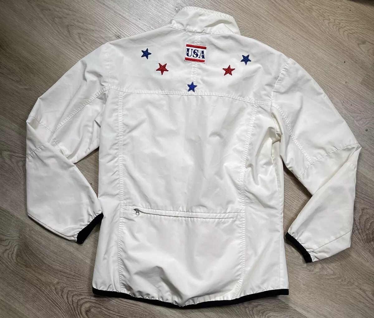 Nike Sportswear USA Mens S Small Red White Blue Windr… Gem