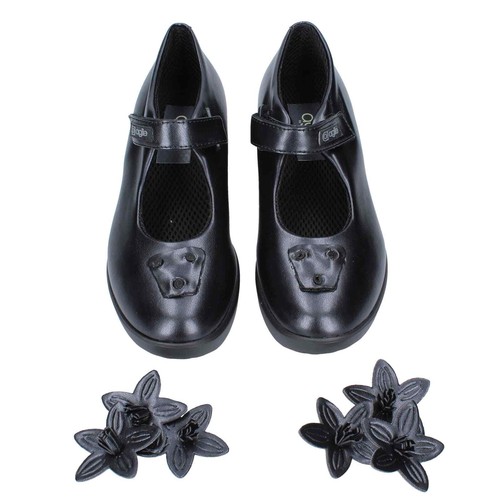 Chaussures Femme AGILE par RUCOLINE 8 (EU 38) Sandales Cuir Noir DE439-38 - Photo 2 sur 3