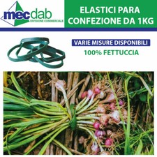 Elastici Verdi Per Legatura Ortaggi 1Kg Varie Misure e Diametri Disponibili