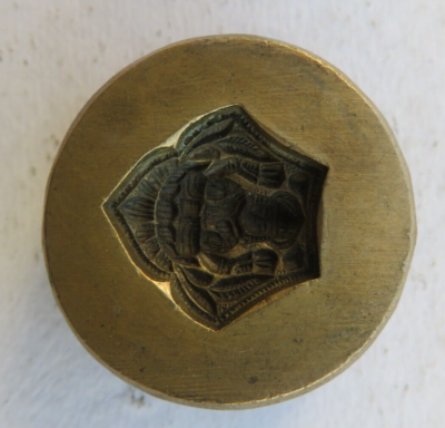 C1950 Brass bronze Mold/Mould die hand engraved design Silver
