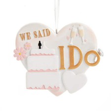 We Said I Do Ornament 3.25"