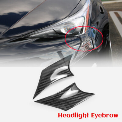 For 15-18 ZVW50 Prius VRT Style Carbon Fiber Headlight Eyebrow