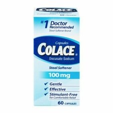 Colace Regular Strength Stool Softener  60 Capsules 