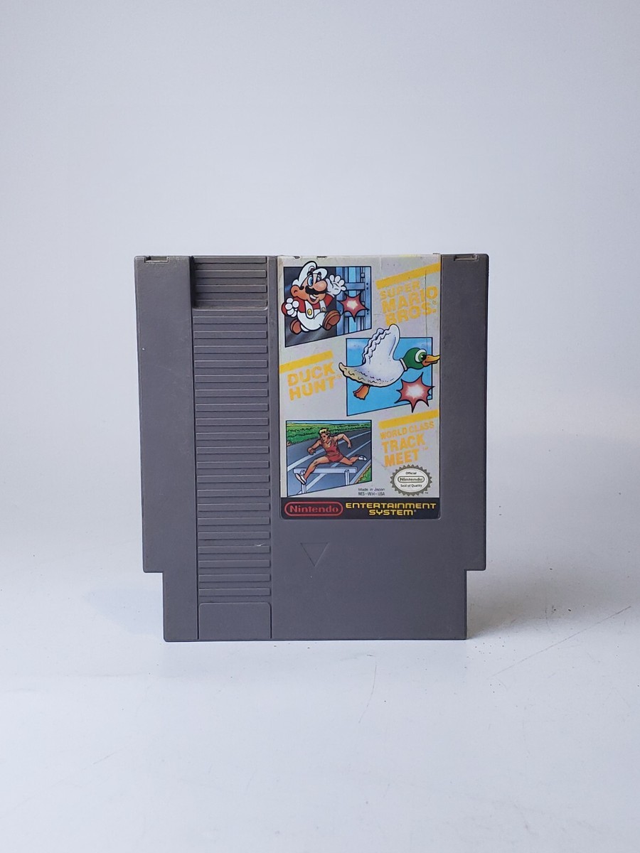 Super Mario Bros Duck Hunt World Class Track Meet Authentic, Tested NES