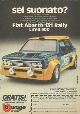 Fiat 131 abarth bburago