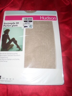 Hudson echte Perlonstrümpfe Nylonstrümpfe Gr. 9,5 diamant 20 den NYLONS OVP