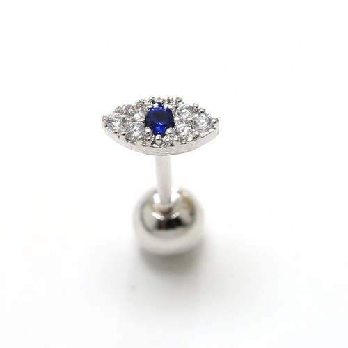 Gem Crystal Ear Cartilage Helix Ring Bar Stud Ear Cuff Climber Piercing Earring - Picture 86 of 268
