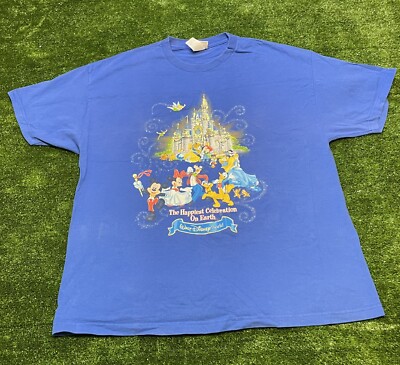 Walt Disney World T-Shirt Adult 2X HAPPIEST CELEBRATION ON EARTH