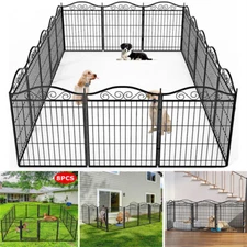 Heavy Duty Dog Playpen Outdoor Exercise Pen With Door For Large/medium/small Pet