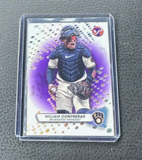 2023 Topps Pristine William Contreras #166 Purple Refractor 54/99