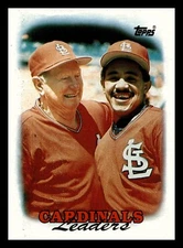 1988 Topps  #351  1987 Team St. Louis Cardinals Leaders Tony Pena  FREE shipping