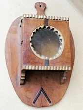 vintage Art deco Old Wood Cabinet Mini Wall hanging Display showcase -watchcase