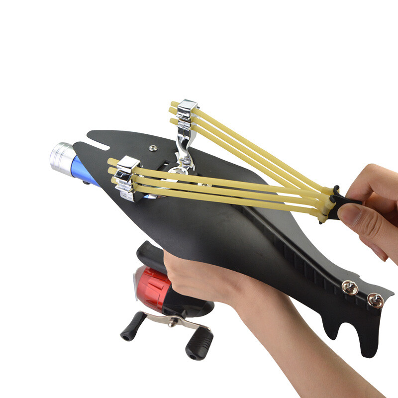 Catapulta Da Pesca SlingSet Con Mulinello, Arco Frecce Laser E Mirino - Tiro Con L'Arco Subacqueo