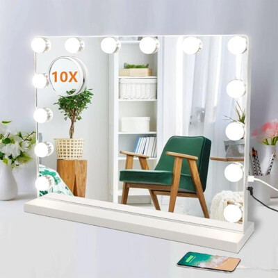 LED Vanity Lights For Mirror, Hollywood Style Vanity Lights With 10 Dimmable