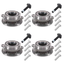 4X Front/Rear Wheel Hub Bearing Assembly for Audi  A4 A5 A6 Q5 S4 S5 All Models