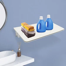 Wall Mounted Folding Table Floating Desk Drop Leaf Dining Table White 80*40cm