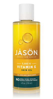 JASON Skin Oil, Vitamin E 5,000 IU, All over Body Nourishment, 4 Oz & NOW Soluti