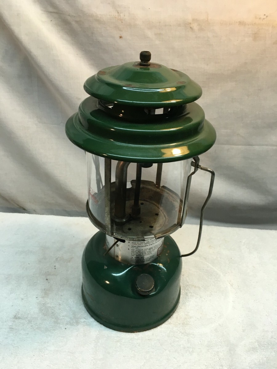 Coleman Double Mantle Lantern 220J195 Wichita Kansas 1976 Camping