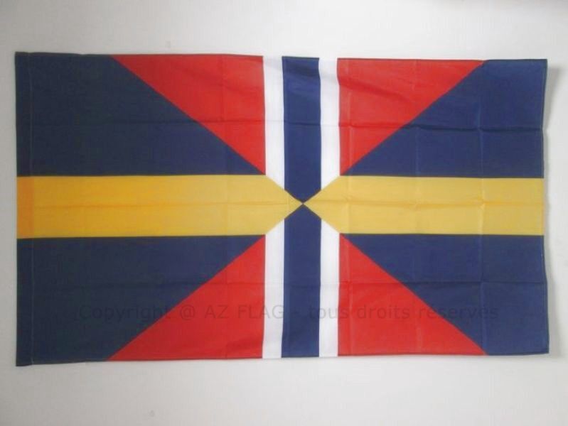 Drapeau Suède Norvège 150x90cm pavillon suédois norvégien historique 90x150