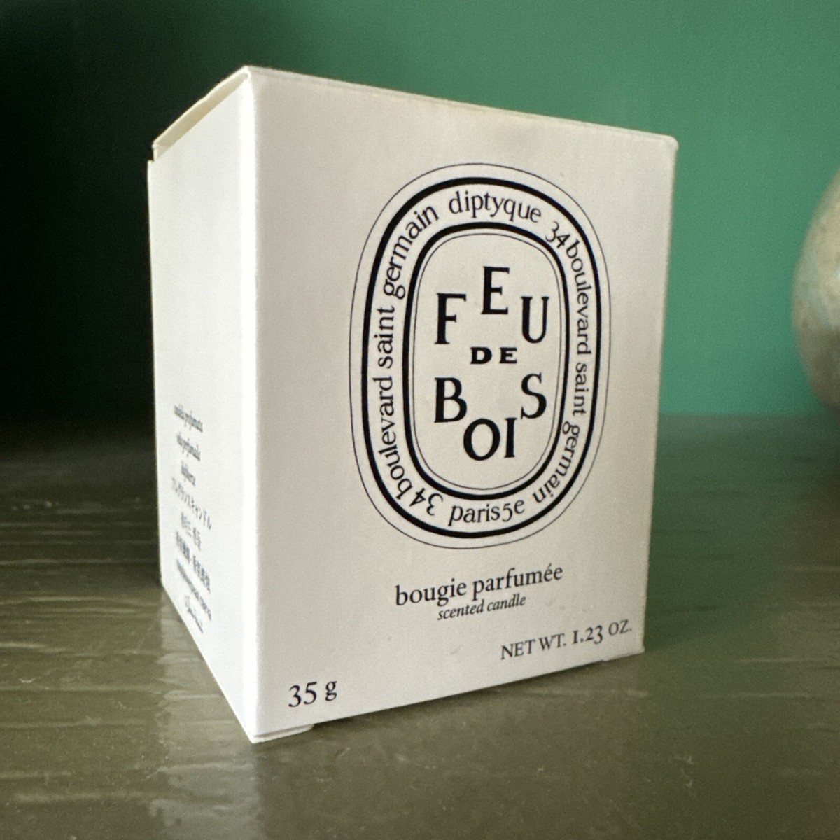 未使用新品 Baiesとfeu de bois セット 燭台付き Diptyque Feu De Bois Candle 1.23oz/35g MINI TRAVEL SIZE Wood