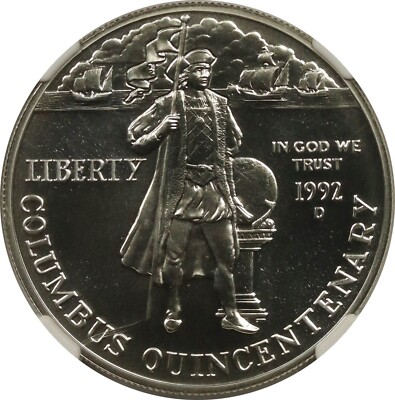 1992-D Columbus Quincentenary $1 NGC MS 69 Modern Commemorative