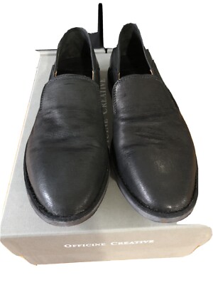 Officine Creative Womens Nadine Black Slip On Round Toe Size 36.5 Brand New $485