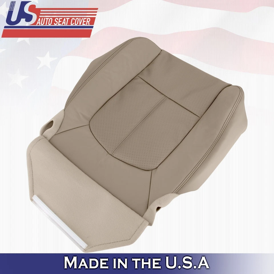 2013 2014 适用于福特 F450 F550 Lariat 司机和乘客底部皮革保护套 棕褐色 — 第 3/4 张图片